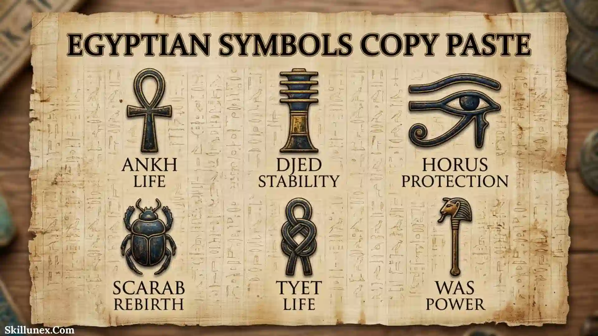 153+ Egyptian Symbols Copy Paste: The Complete Beginner’s Guide