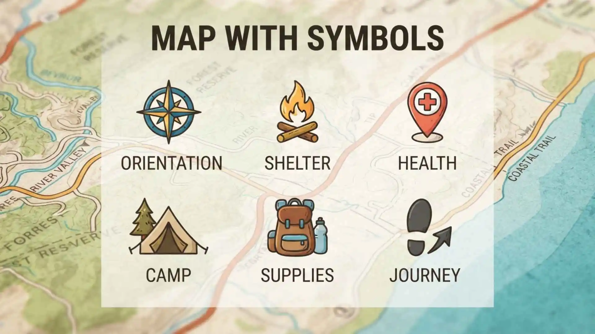 Map With Symbols: Common Map Symbols and Their Meanings