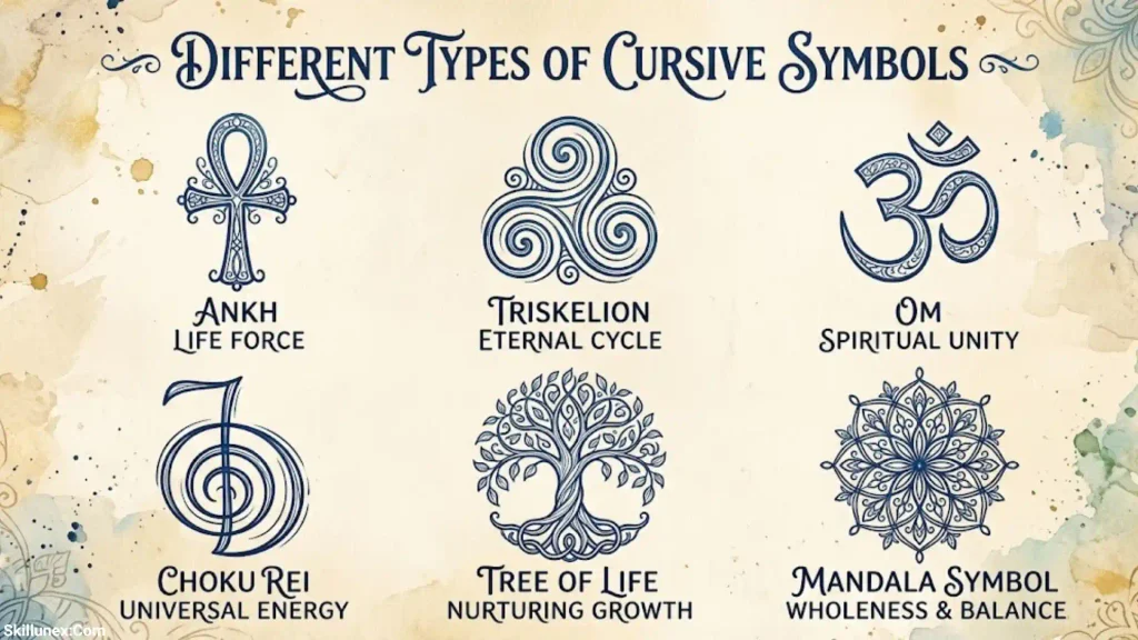 55+ Cursive Symbols: Creative Characters for Aesthetic Text