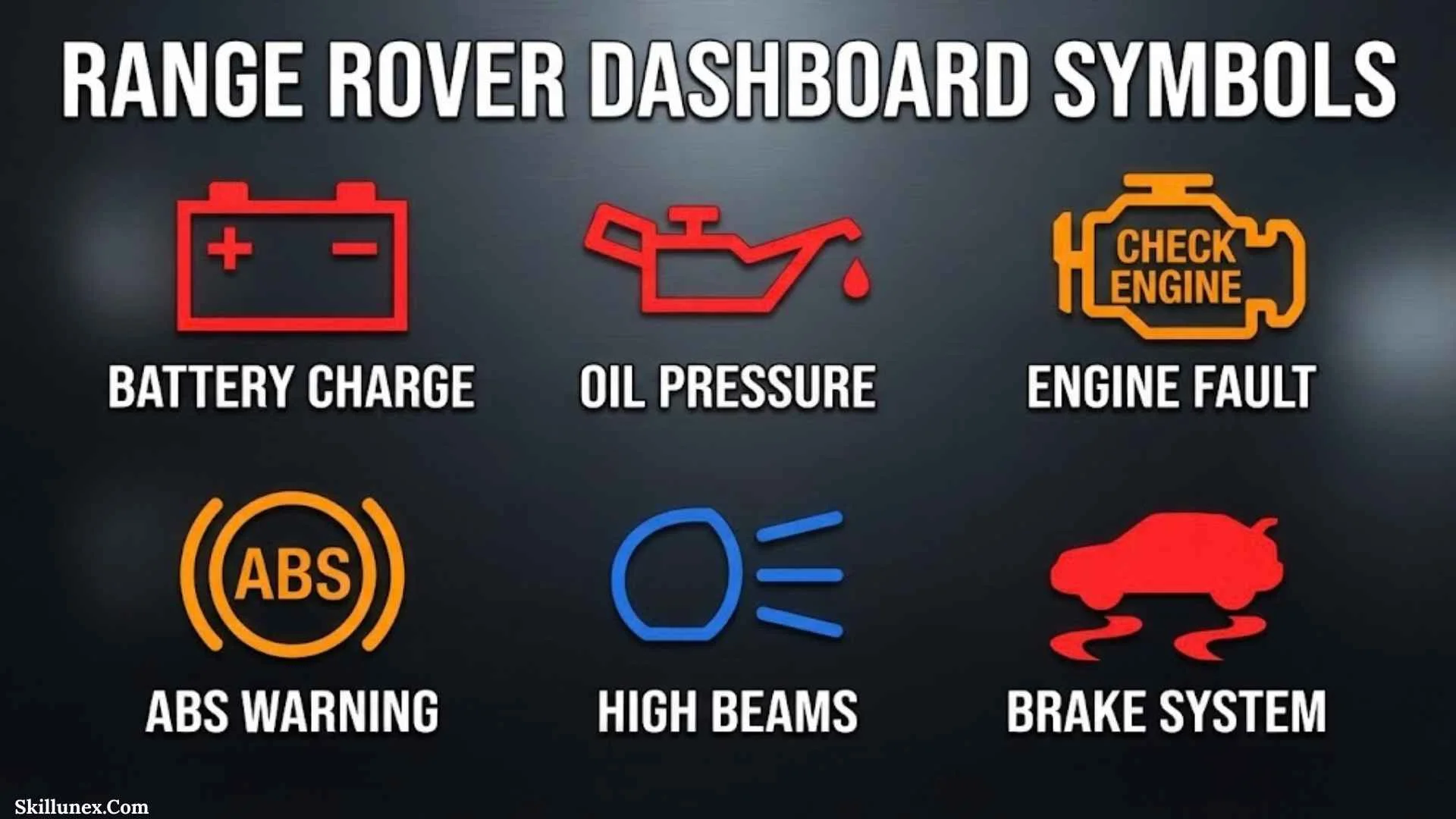 Dash Range Rover Dashboard Symbols